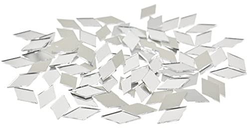 LUOSHUAI Tesselles mosaique Dix 0PCS Diamond Shape Verre Miroir Mosaïque Carrelage Vult Accueil Décoration Artisanat DIY Mosaique Verre