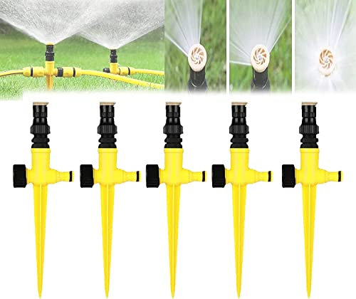 MAQUE 360° Rotation Auto Irrigation System Garden Lawn Sprinkler Patio, Multifunction-Adjustable Garden Sprinkler for Outdoor Grass Garden Yard Lawns Patio