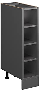 Vicco Estante de Cocina R-Line, Antracita/Antracita, 20 cm sin encimera