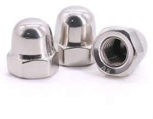 M14-2.0 (8 Pcs) Acorn Cap Nut, 304 Stainless Steel 18/8, Hex Drive, Hex Dome Head Cap Nut, DIN1587