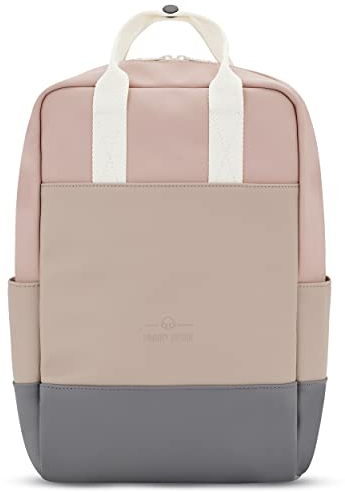 Johnny Urban Rucksack Damen Beige Rosa - Hailey - Backpack für Frauen - Eleganter Daypack mit 14 Zoll Laptopfach für Uni Business Schule - Moderne City Rucksäcke - Wasserabweisend