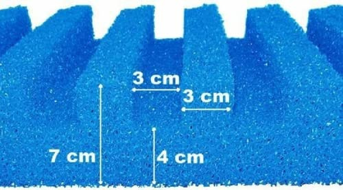 Pondlife T-Profil Filterschaum 50 x 50 x 7 cm fein PPI30