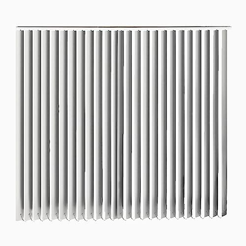 Vertikal lamellgardin, vertikal rullgardin, vertikala till ockulta persienner, metall inomhus fönstergardin, UV-skydd, personlig (W50 x H60 cm (20 x 24 tum)