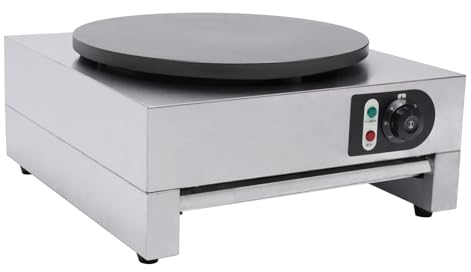 Appareil à Crêpes Maker 3000 W Commerciale Plaque à crêpes 50-300 °C Thermostat Température Multi Usage électrique Crêpes Pancakes