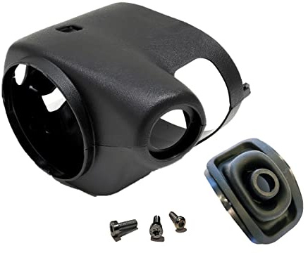 YOT New Upper & Lower Steering Column Shroud for Tilt Steering + Shift Boot for Column Shift Automatic Transmission (1998-2003 Chevy S10)