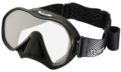 TUSA M-1010F Zensee Tauchmaske mit Stoffband, weiß