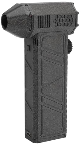 Soffiatore per Spolverino Elettrico, Spolverino per Aria Compressa Portatile Senza Fili con Regolazione Continua della velocità, Alta velocità 200000 Giri/min, Ricarica di Tipo C