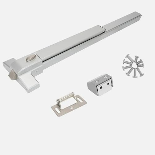 suermany 27.5 Push Bar Panic Exit Device for Commercial Doors - Hardware Lock for Wood and Metal Doors