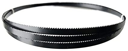 PNAJFUEL Bimetall-Bandsägeblatt, 3-Teiliges Bandsägeblatt,Bogenes Schneiden, 0,5 Mm Dicke, Weiches Metall, Schwarzes Bandsägeblatt, Bandsägenmaschinenzubehör/1400X10X24T