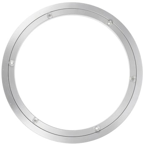 Cabilock Tisch-drehplatte Aus Aluminiumlegierung Runde Hochleistungs-drehteller Drehfunktion Robustes Tischlager Für Esstisch Leicht Zu Greifen