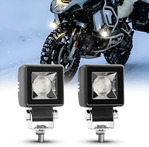 CO LIGHT 2,2(6cm) Zusatzscheinwerfer LED 6500K Bernstein/Weiß Zweifarbige 12V 24V Nebelscheinwerfer,Kompatibel mit Motorrad, Off-Road-Fahrzeugen, LKWs, ATVs, UTVs