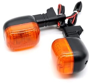 SQIANKUN Blinker Motorrad Blinker-Kontrollleuchte passend for BMW F650GS 99–07/ F650CS Scarver 01–05/ F650 GS/CS/ST/Motorrad vorne/hinten Blinkerlampe Motorrad Blinker(Amber)