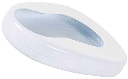 WRITWAA Bassin De Lit Portable Blanc Pour Patients Alités Et Personnes Âgées Siège Urinoir Ergonomique Adapté Aux Adultes Et Pratique Et Confortable Pour Soins à Domicile