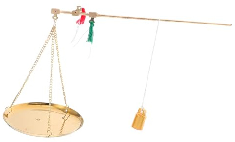 OFFSCH Balance en Cuivre Vintage 250g Plateau de Médecine Traditionnelle Chinoise Design Compact et Pesée Précise pour Herboristeries et Usage Extérieur