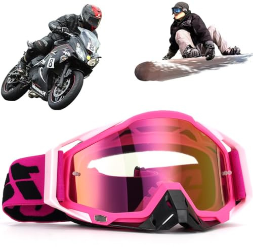 Gafas de motocross, gafas de motocross resistentes al viento y al polvo, gafas de esquí, gafas de cross para dirt bike, gafas de esquí anti-vaho UV, gafas de conducción off road racing, para ciclismo