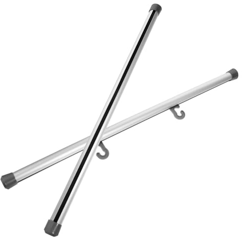 SHINEOFI 2pcs Aluminium Alloy Poster Frame Hangers Lightweight Scroll Rods for Household Poster Display Dowel Hanger for Artwork Advertisements and Wall Decor