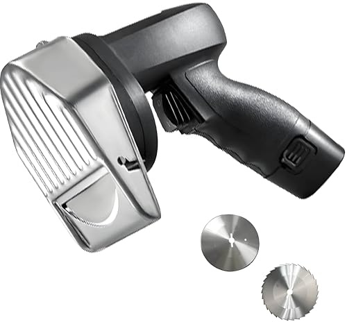 PioMue Handheld Electric Kebab Meat Slicer, Kebab Slicer Cutter Professional Electric Kebab Knife，80W, 2 Blades, for Lamb, Pork and Chicken Wireless