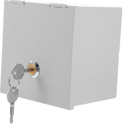 Warmhm Scatola Elettrica Stagna da Esterno con Serratura Antifurto Custodia in Ferro Resistente alla Ruggine per Presa Muro Protezione Sicura Contro Furti e Vandalismi Colore Casuale