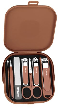 7-teiliges Nagelknipser Maniküre Set Professionelles Pflege Geschenkset Pediküre Set Gesichtspflege Hand Fuß Nagelhaut Nagelpflege Werkzeuge Haarpflege Set Mit Pinzette Geschenkset