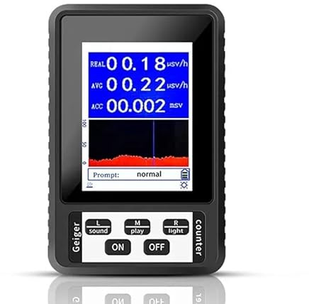 Contatore Geiger portatile, rilevatore di radiazioni nucleari, dosimetro personale, tester for biglie, for a raggi X(Green)