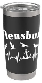Flensburger Motiv Anker EKG Flensburg Doppelwandiger Edelstahl-Thermobecher