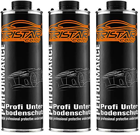 TRISTARcolor Unterbodenschutz Steinschlagschutz Dose schwarz 3 kg | Kunstharz mit Kautschuk, widerstandsfähig gegen Chemikalien, bitumenfrei, dauerelastisch, klebefrei, Made in Germany