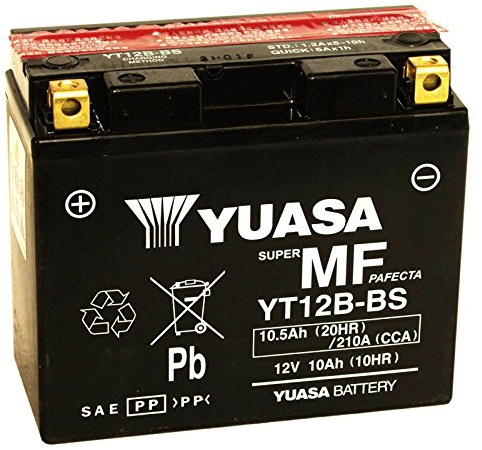 BATTERIA YUASA YT12B-BS 12 V 10 AH PER DUCATI MONSTER S4R 996 2003/2006