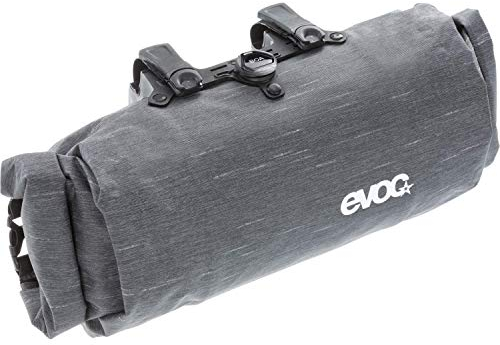 EVOC HANDLEBAR PACK BOA Lenkertasche Fahrradtasche für zusätzlichen Stauraum (Größe: L, 5L Stauraum, BOA FIT SYSTEM, beidseitiger Schnellzugriff, wasserfest und schmutzabweisend), Carbon Grau