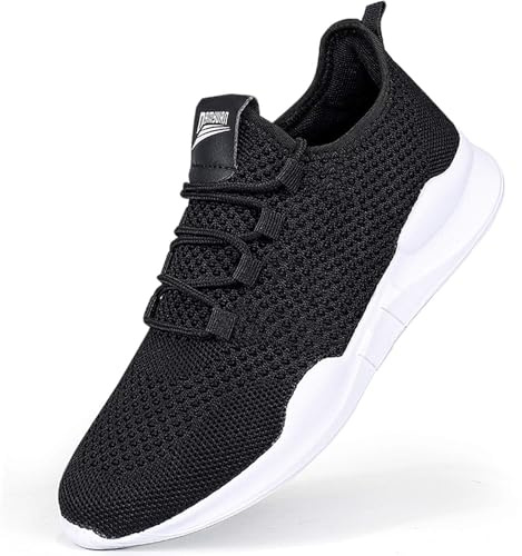 GHFKKB Baskets et Chaussures de Sport sans Lacets Noir Homme Tennis Légères et Confortables Running Garcon 39