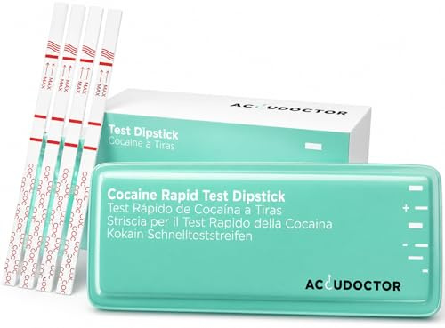 25 AccuDoctor Test de Drogas de Cocaína Tiras Reactivas para Detección de Cocaína en Orina