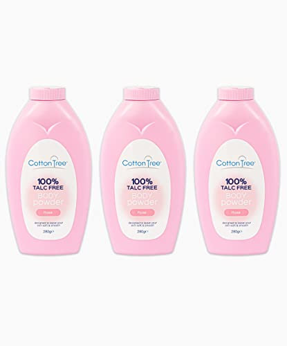 100% Talc Free Body Powder - Rose PK3