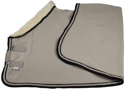 WAGNER Fleece svettfilt med pälskrage (sand, 125)