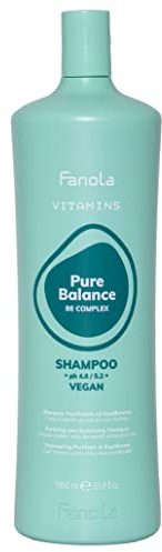 Fanola Vitamins, Pure Balance Shampoo Purificante Antiforfora, 1000 ml