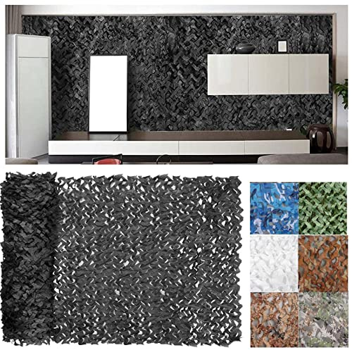 ZHJSHOU Negro Red Camuflaje De Malla Militar, Protección Solar Exterior Camuflaje Cubre Objetos Decorar Acampar y Dar Sombra,Toldos para Acampar,para Caza, Parasol, Fiesta,2X3m/6.56x9.84ft