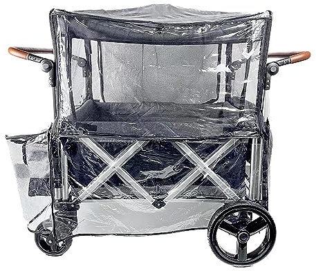 Cubierta de lluvia para cochecitos de bebé. Las tapas grandes con ventanas son adecuadas para grandes autocaravanas de picnic. Accesorios de carrito de bebé impermeables y a prueba de viento.