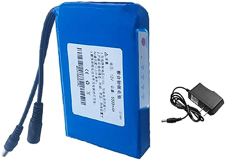 SSCYHT 12V DC 5000mAh 6000mAh 7000mAh 9000mAh 12000mAh wiederaufladbarer Lithium-Ionen-Akku, tragbare Powerbank für LED-Streifenlichter und mehr mit 1A-Ladegerät