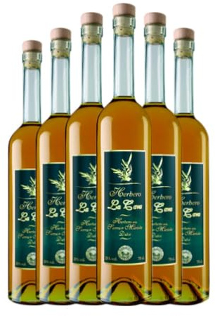 Licor de hierbas Sinc La Cava Herbero de la Sierra de Mariola 70 cl (Caja de 6 Botellas de 70 cl)
