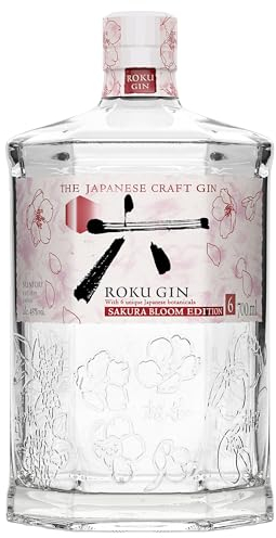 ROKU GIN Sakura Bloom Edition |6 japanische Botanicals | Meisterhaft destilliert in Japan | für einen perfekt erfrischenden Geschmack | 43% Vol | 700ml Einzelflasche
