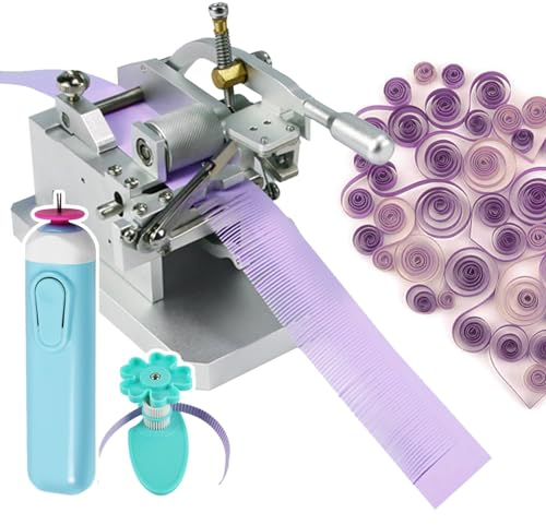 SONLED DIY manuelle Papier-Quilling-Maschine, 0,3–4 mm Breite verstellbar, Papier-Quilling-Hilfsset mit DIY-Roller-Quilting-Werkzeugen und Papier-Quilling-Stift, Papier-Kunst-Quasten-Papierroll-Set