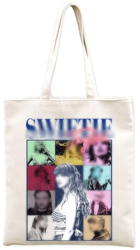 T-S Stofftasche Bedruckt, Tragetasche Canvas-Stoff, Album Inspirierte Tragetasche Damen, Canvas Tote Bag, Aesthetic Sängerin Tragetaschen Leinentasche, Geschenk Musikliebhaber-Geschenk für Sänger Fans