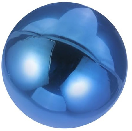 Alipis Garten Spiegelkugel Reflektierender Dekoball Für Innen Und Außendekoration Tiefblaue Gartenkugel Kunstvolles Gartenzubehör