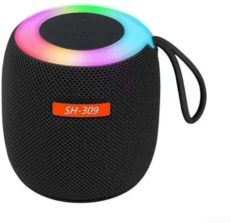 Enceinte sans fil avec son puissant, design compact et portable, étanchéité IPX6, connectivité USB, construction (noir)