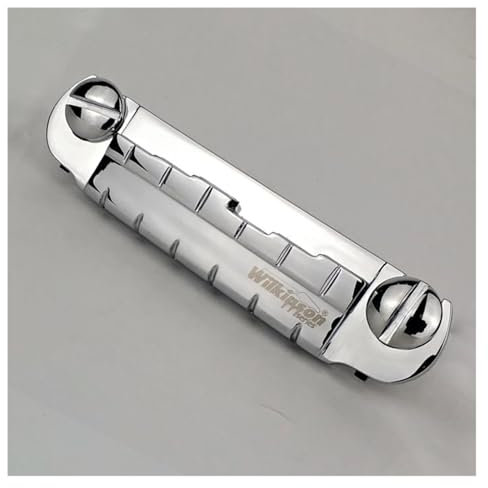 Ersatzteile für Brücken Einstellbare Wraparound Für LP Elektrische Gitarre Brücke Saitenhalter Chrom Silber Alle-metall Druckguss Konstruktion