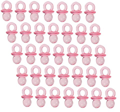 BESTonZON 150pcs Mini Acrylic Pacifiers for Shower Favor Boy Girl Favors Party Bag Fillers Small Pacifier