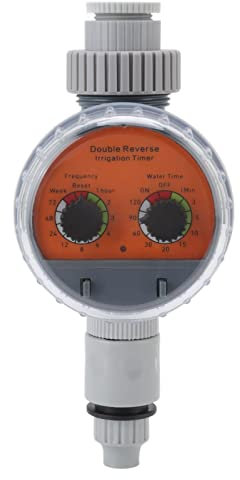 Temporizador de Riego, Válvula de Bola de Doble Esfera IP67, Temporizador de Riego Automático Resistente Al Agua sin Presión para Patios y Balcones