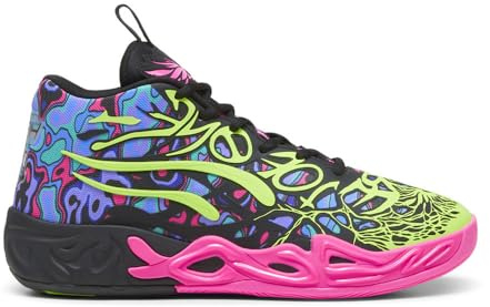 Puma MB.04 Heem - Uomo (Nero/Rosa Luminoso/Lime Elettrico), nero/rosa luminoso/lime elettrico, 12