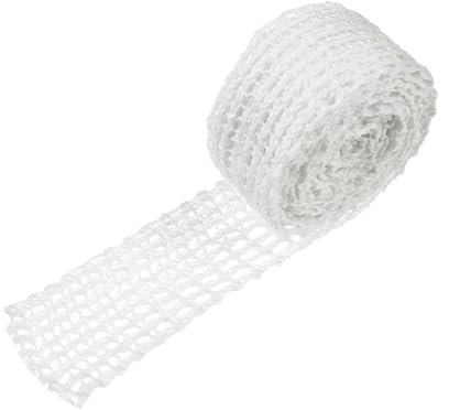 MAGICLULU Corda per Rete da Carne Elasticizzata in Cotone per Macelleria, Spago da Cucina per Salsiccia e Prosciutto, Rotolo da 3m per Legatura Carne e Piatti Arrosto