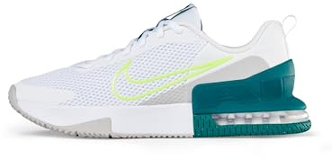 Nike Air Max Alpha Trainer 6 träningssko för män, White Hot Lime Bright Spruce Grey Fog, 45.5 EU
