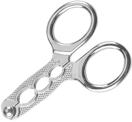 YNPQTDS Schiaccianoci a forbice in lega di zinco, 8 x 5,5 cm, schiaccianoci, 3 fori, multifunzione, per piccole noci, pinoli, nocciole