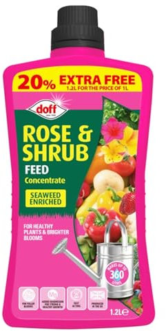 Rose Feed Liquid 1L (Pack of 1) – Rose Food and Fertilizer for Roses Plants for Outdoor | Liquid Plant Feed for Healthy Growth & Blooms | Ideal for Pots, Beds, Borders & Containers